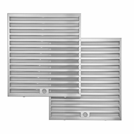 ALMO D5 Type Hybrid Baffle Filters - 16.9in H x 15.7in W x 0.4in D Dishwasher Safe Aluminum HPFA436